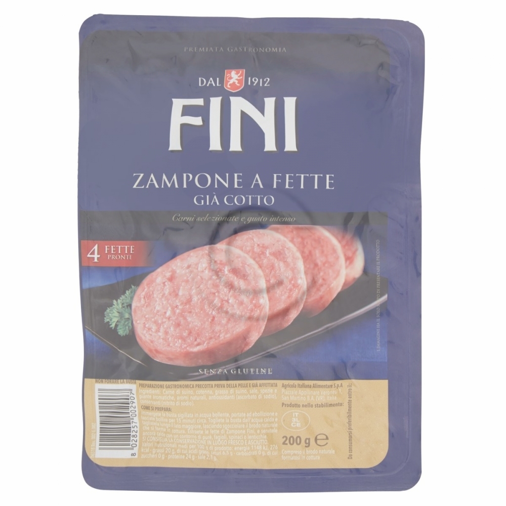 Fini zampone fette