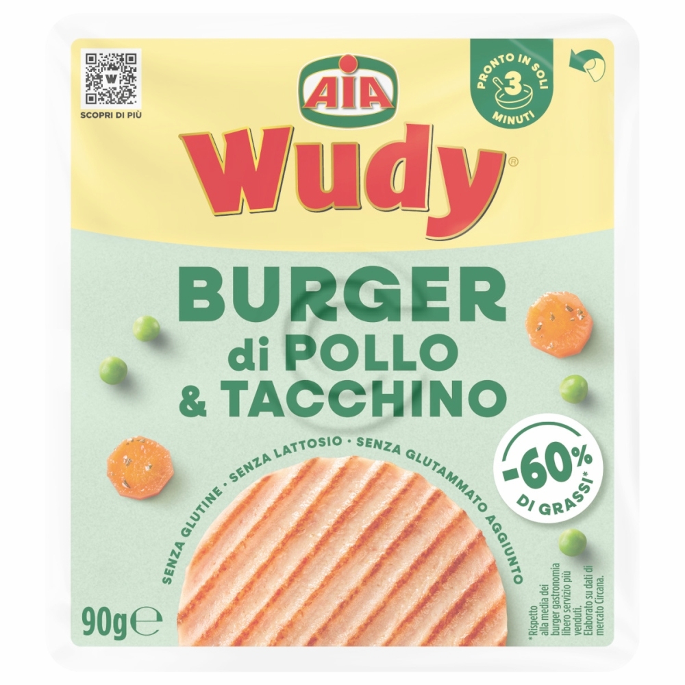 Burger wudy pollo/tacchin