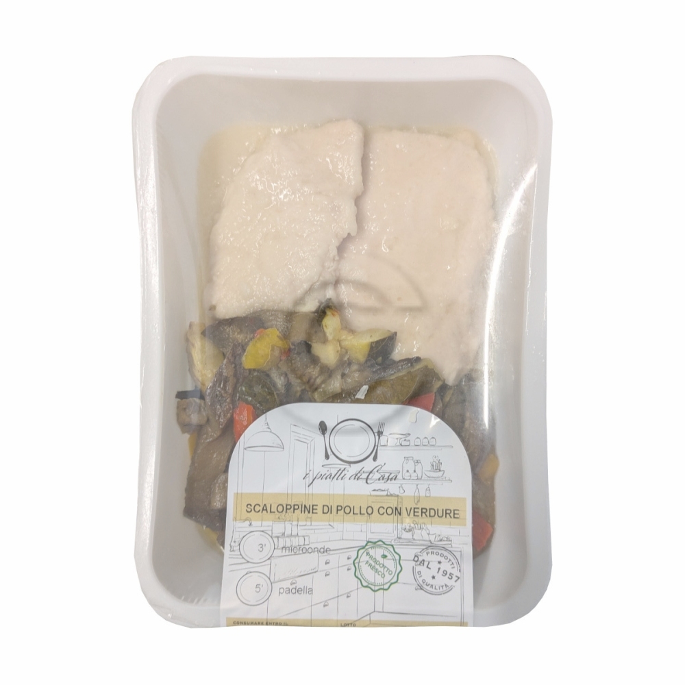 Scaloppine con verdure