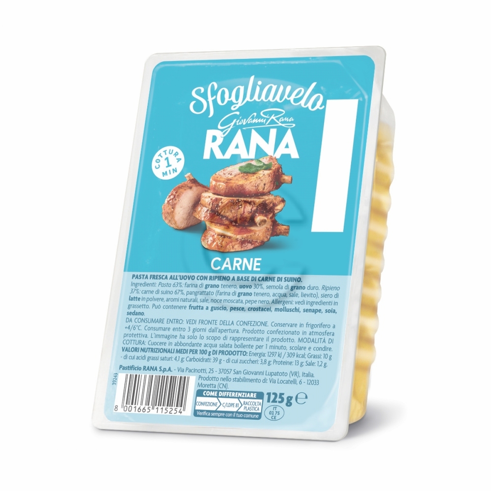 Rana sfogliavelo carne