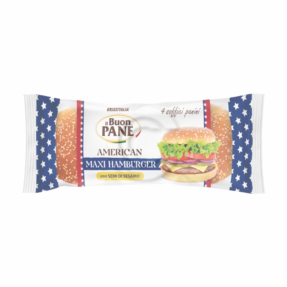 Maxi hamburger c/sesamo