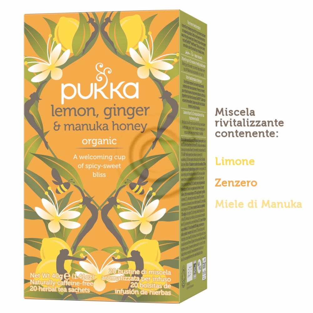 Pukka lemon/ginger/honey