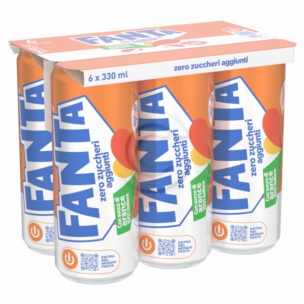 Fanta zero lattina x6
