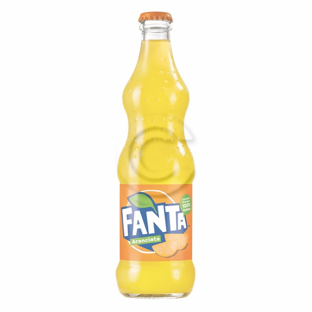 Fanta orange vetro bottig