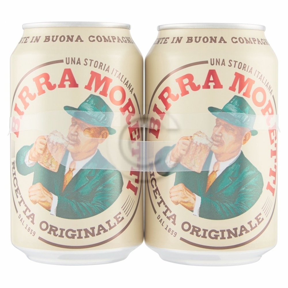 Birra moretti lattina x2