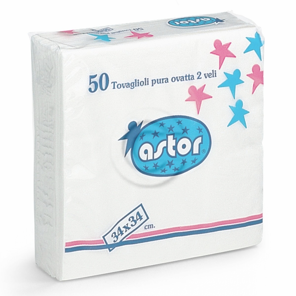 Ast tovagl 34x34 50pz