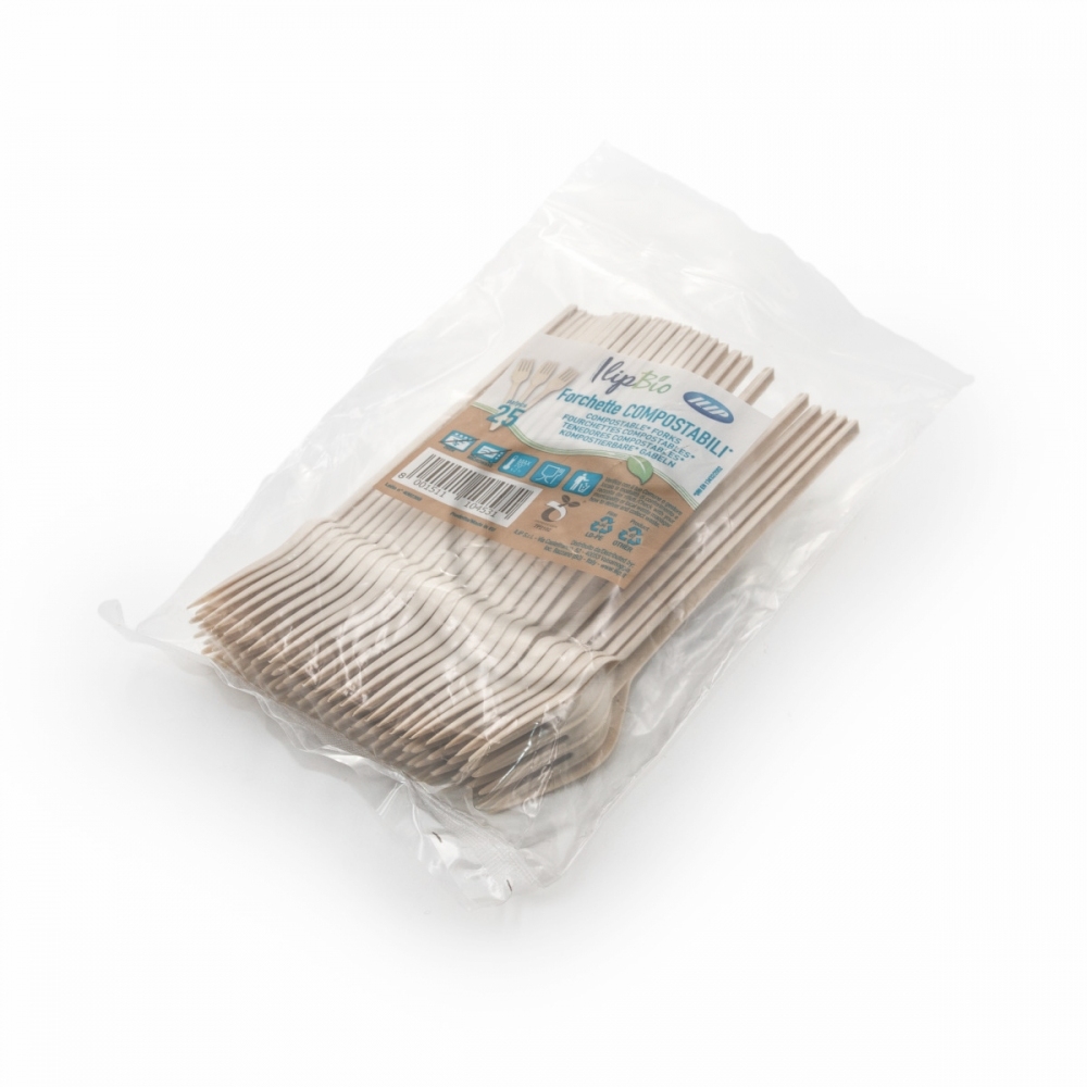 Forchette bio bianche