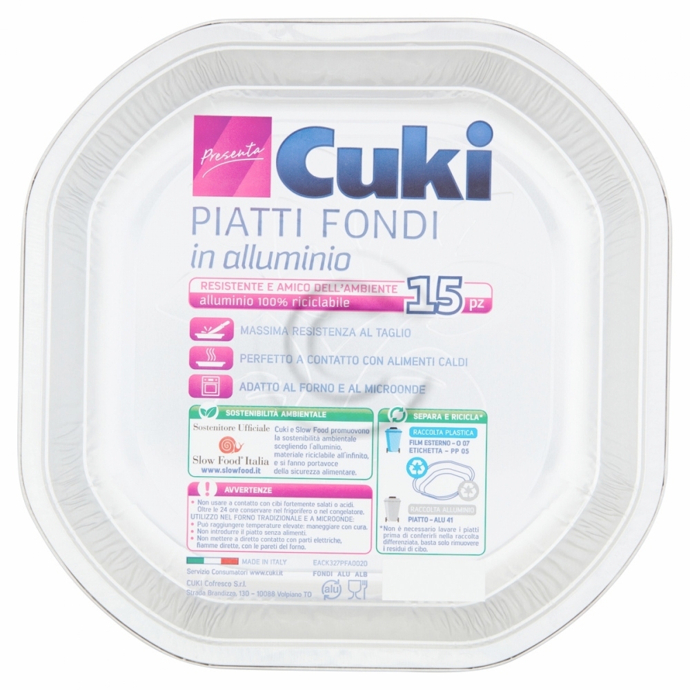 Cuki piatti fondi allum. 
