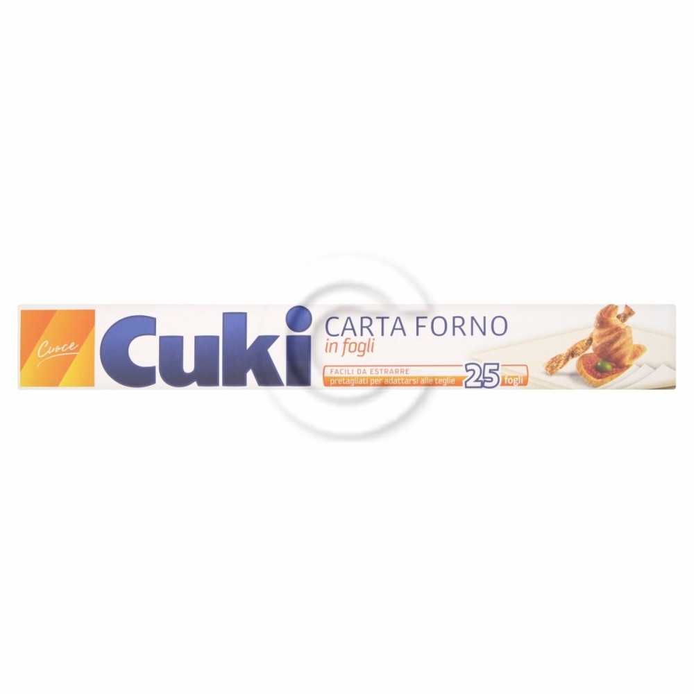 Cuki carta forno 25 fogli