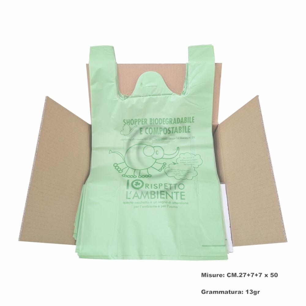 Borse bioc. spesse m. 27x50