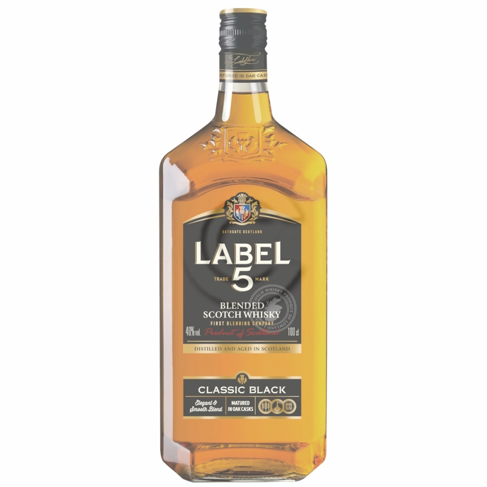 Whisky label 5 scozia